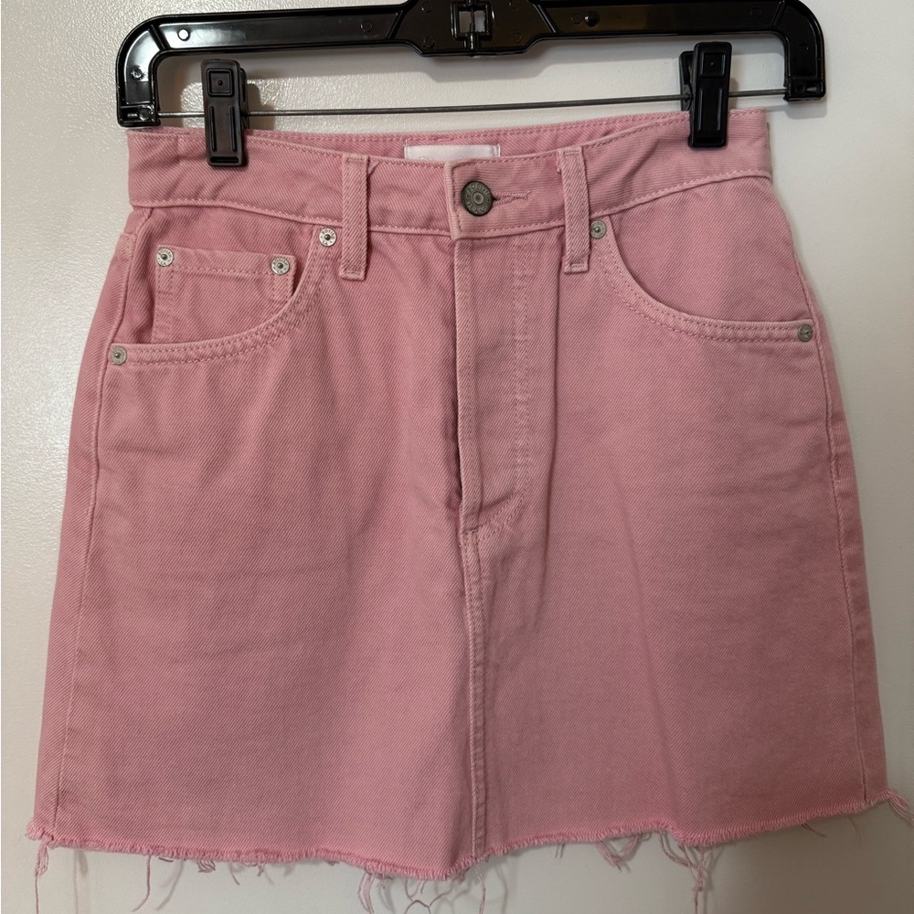 Boyish Pink Mini Skirt Resort Wear